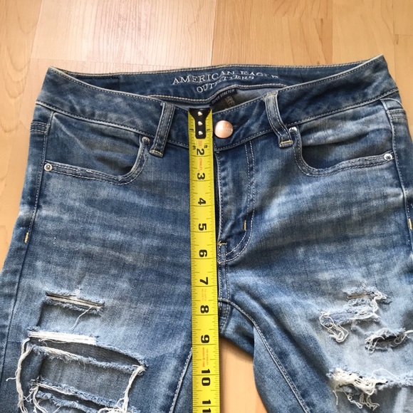 AE Acid Wash Distressed Skinny Jeans - Picture 4 of 5
